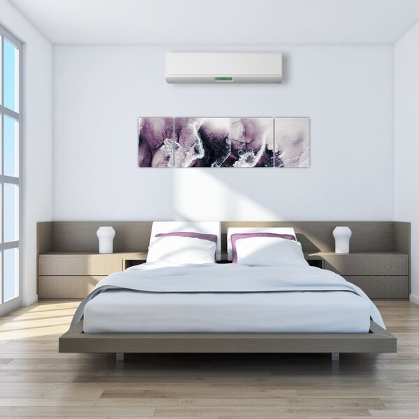 Obraz - Fialový mramor N⁰2 (170x50 cm)