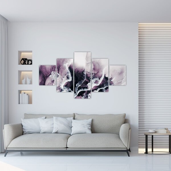 Obraz - Fialový mramor N⁰2 (125x70 cm)