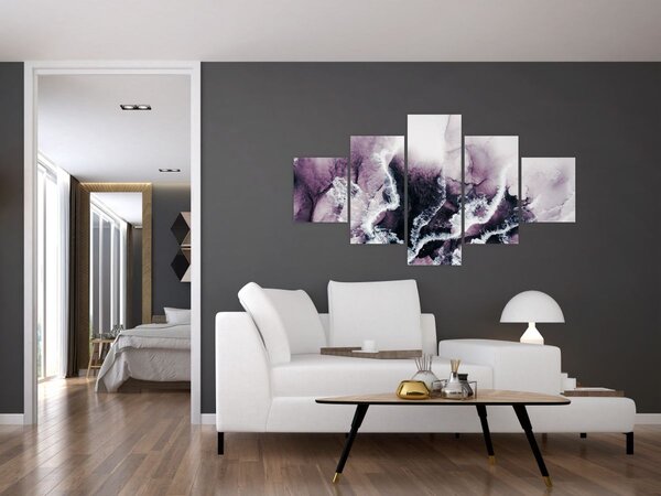 Obraz - Fialový mramor N⁰2 (125x70 cm)