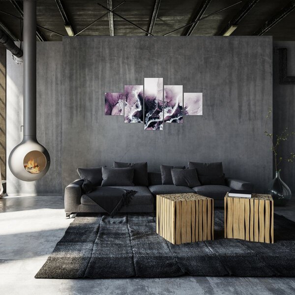 Obraz - Fialový mramor N⁰2 (125x70 cm)