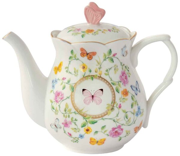 Porcelánová Konvice na čaj Motýl 900 ml