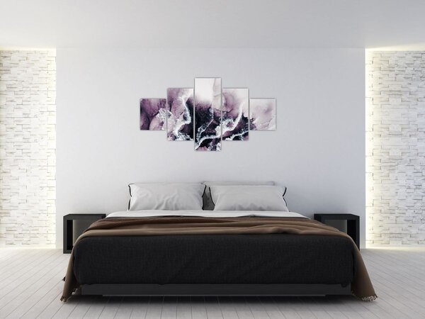 Obraz - Fialový mramor N⁰2 (125x70 cm)