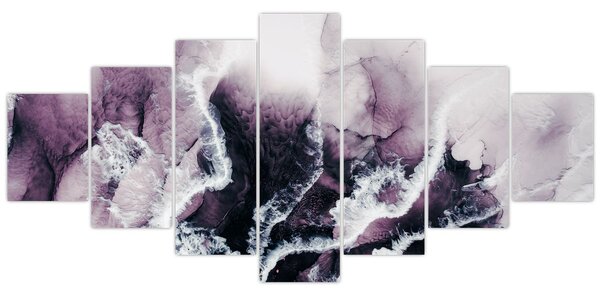 Obraz - Fialový mramor N⁰2 (210x100 cm)
