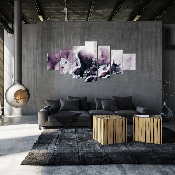 Obraz - Fialový mramor N⁰2 (210x100 cm)
