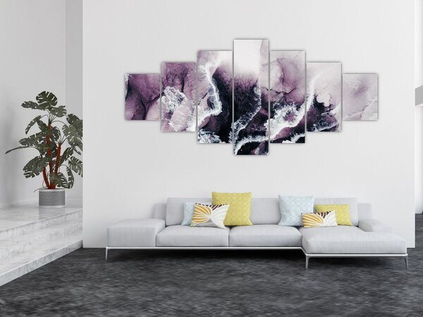 Obraz - Fialový mramor N⁰2 (210x100 cm)