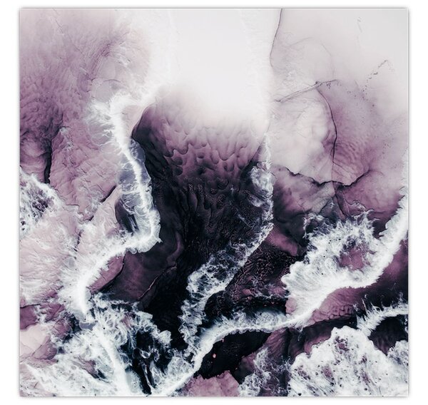 Obraz - Fialový mramor N⁰2 (30x30 cm)