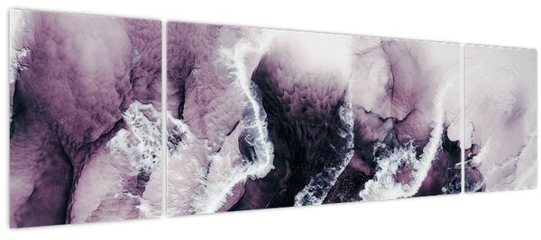 Obraz - Fialový mramor N⁰2 (170x50 cm)