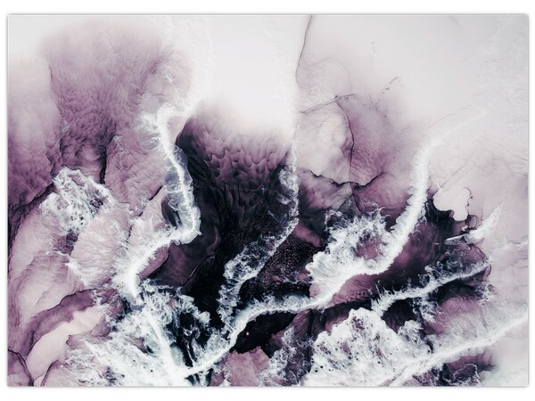 Obraz - Fialový mramor N⁰2 (70x50 cm)