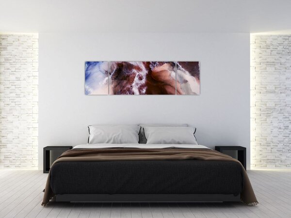 Obraz - Fialový mramor N⁰3 (170x50 cm)
