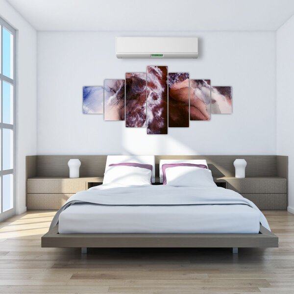 Obraz - Fialový mramor N⁰3 (210x100 cm)