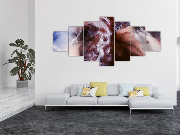 Obraz - Fialový mramor N⁰3 (210x100 cm)