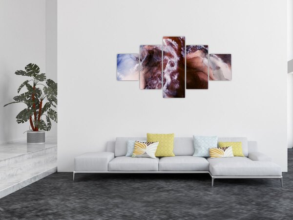 Obraz - Fialový mramor N⁰3 (125x70 cm)