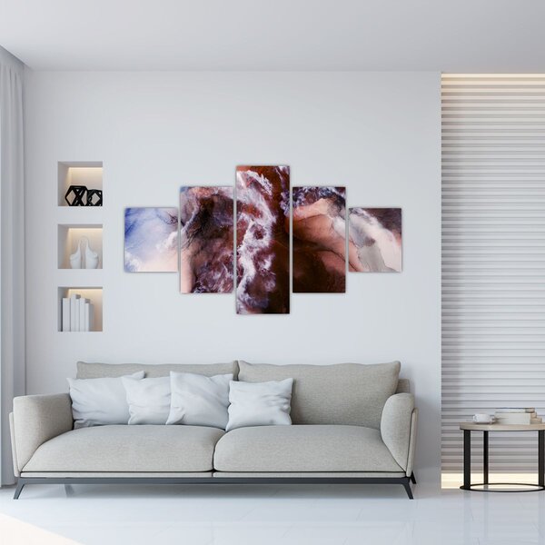 Obraz - Fialový mramor N⁰3 (125x70 cm)