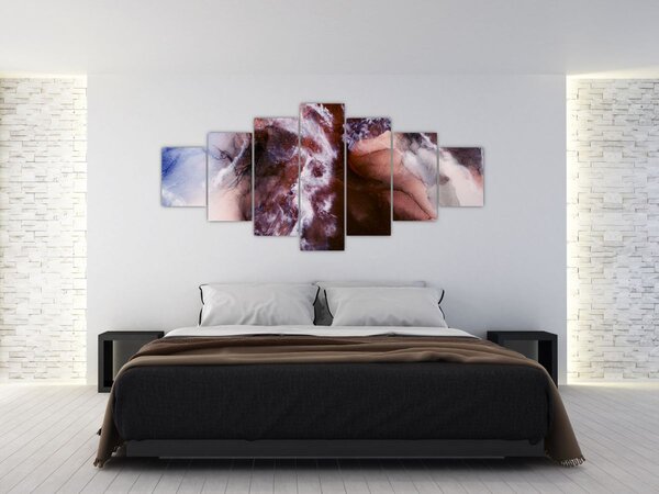 Obraz - Fialový mramor N⁰3 (210x100 cm)