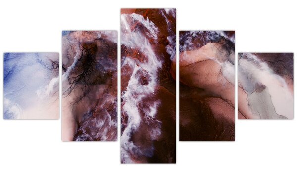 Obraz - Fialový mramor N⁰3 (125x70 cm)