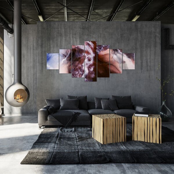 Obraz - Fialový mramor N⁰3 (210x100 cm)