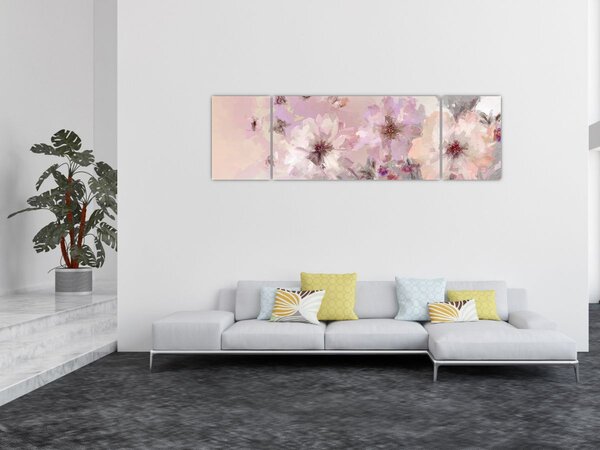 Obraz - Umělecká koláž s motýly (170x50 cm)