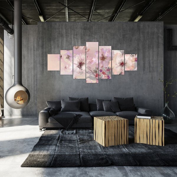Obraz - Umělecká koláž s motýly (210x100 cm)