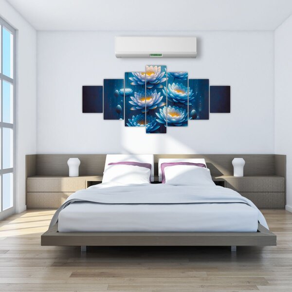 Obraz - Lekníny pod hladinou (210x100 cm)