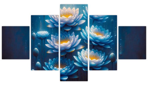 Obraz - Lekníny pod hladinou (125x70 cm)