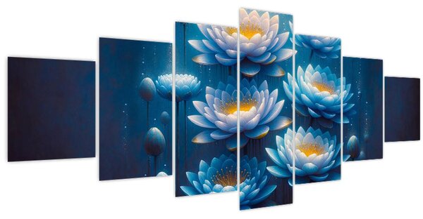 Obraz - Lekníny pod hladinou (210x100 cm)