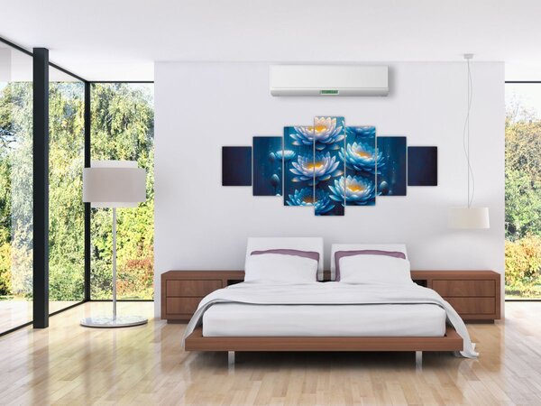 Obraz - Lekníny pod hladinou (210x100 cm)
