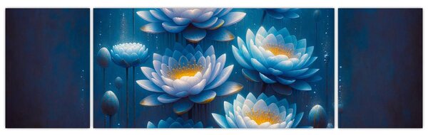 Obraz - Lekníny pod hladinou (170x50 cm)