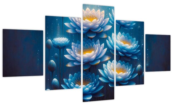 Obraz - Lekníny pod hladinou (125x70 cm)