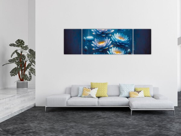 Obraz - Lekníny pod hladinou (170x50 cm)