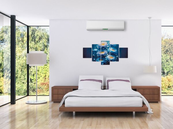 Obraz - Lekníny pod hladinou (125x70 cm)