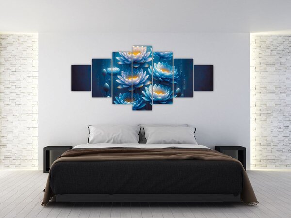 Obraz - Lekníny pod hladinou (210x100 cm)