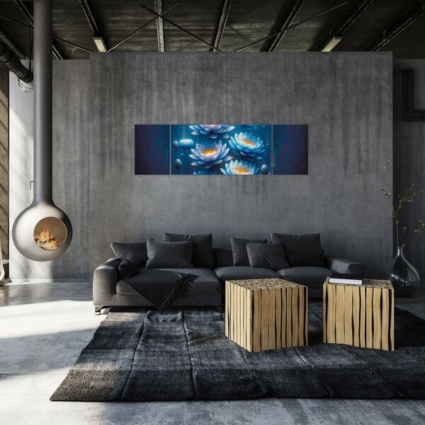 Obraz - Lekníny pod hladinou (170x50 cm)