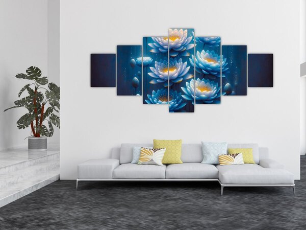 Obraz - Lekníny pod hladinou (210x100 cm)