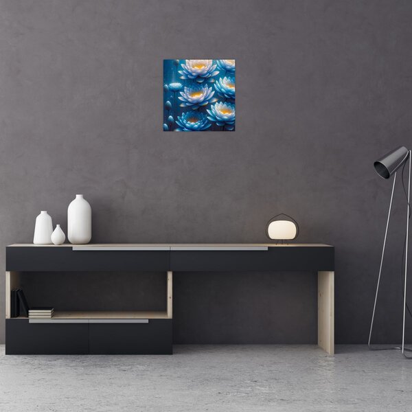 Obraz - Lekníny pod hladinou (30x30 cm)