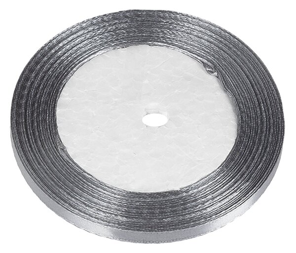 BELLATEX Stuha saténová Šedá 6 mm/ 22, 5 m
