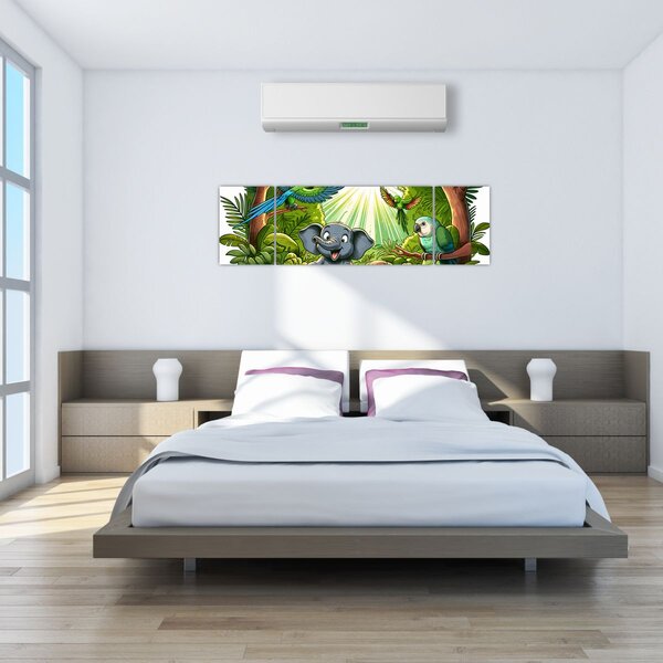 Obraz - Veselá zvířátka (170x50 cm)