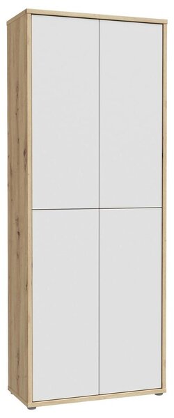 Skříň na boty, šedá/dub artisan, š: 74,5cm