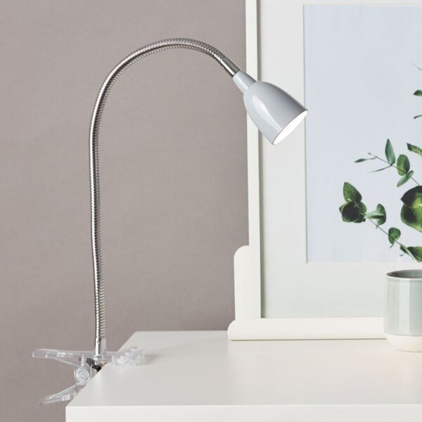 Brilliant G92936/11 Stolní klipová lampa ANTHONY šedá