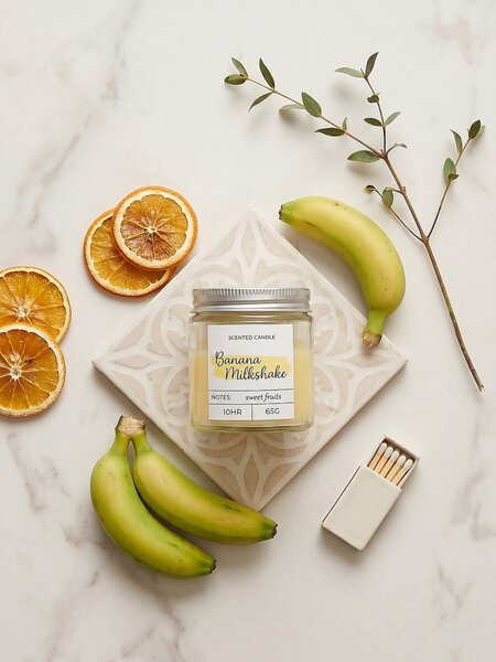 Sinsay - Vonná svíčka Banana Milkshake - žlutá