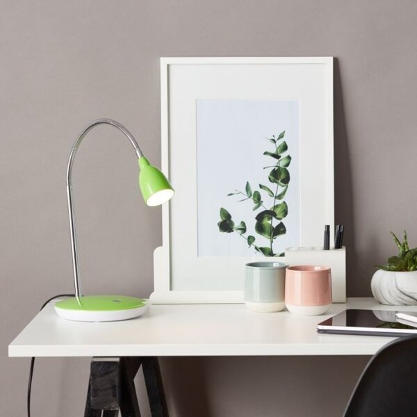 Brilliant G92935/04 Stolní lampa ANTHONY LED zelená