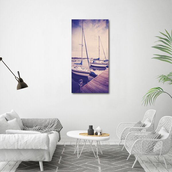 Vertikální Moderní fotoobraz canvas na rámu Jachty ocv-73193213