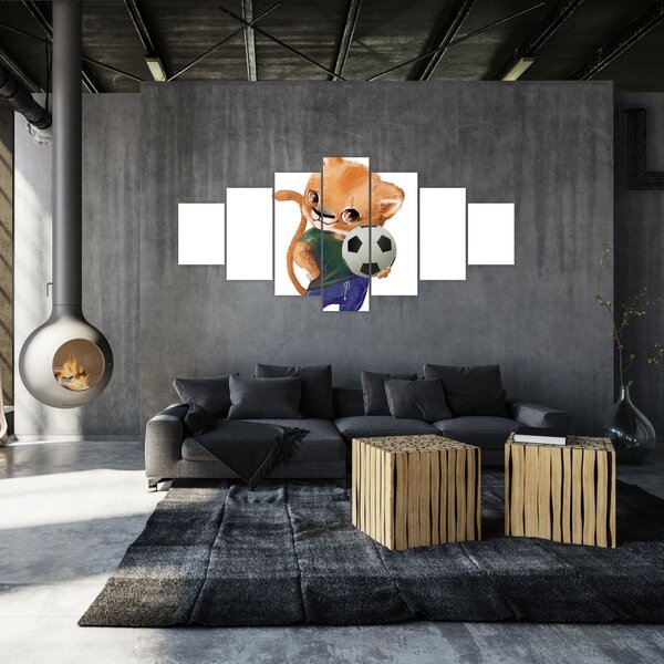Obraz - Akvarelové zvířátko N⁰4 (210x100 cm)
