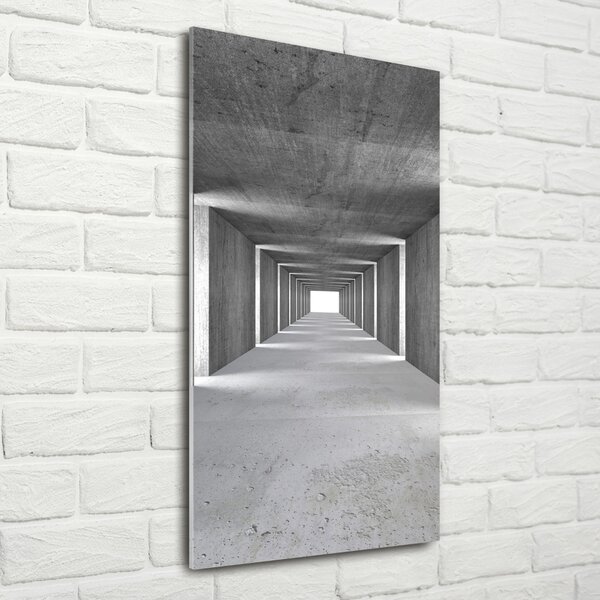 Vertikální Foto obraz fotografie na skle Betonový tunel osv-73367796