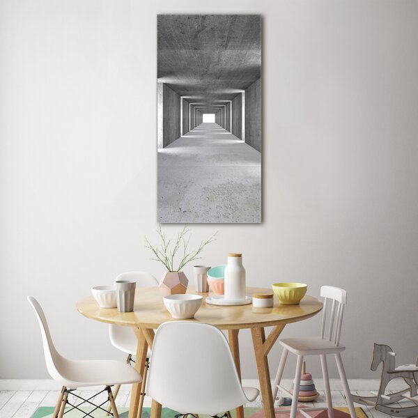Vertikální Foto obraz fotografie na skle Betonový tunel osv-73367796
