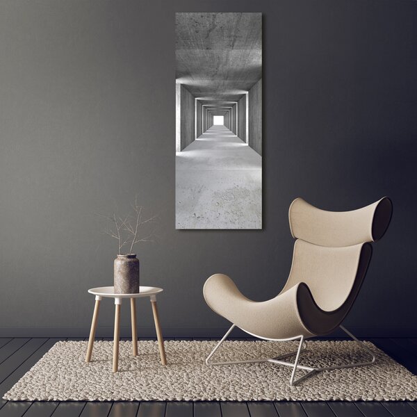 Vertikální Foto-obraz canvas na rámu Betonový tunel ocv-73367796