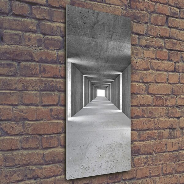 Vertikální Foto obraz fotografie na skle Betonový tunel osv-73367796