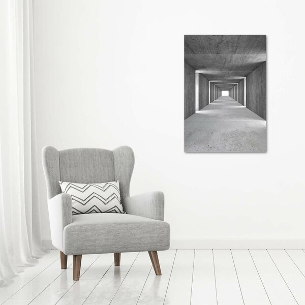 Vertikální Foto-obraz canvas na rámu Betonový tunel ocv-73367796