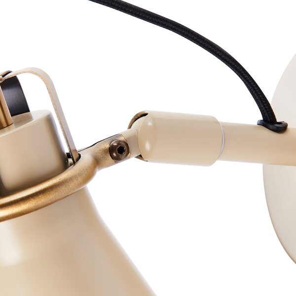 Sada 2 nástěnných lamp MOYOLA Béžová Kov Nastavitelná