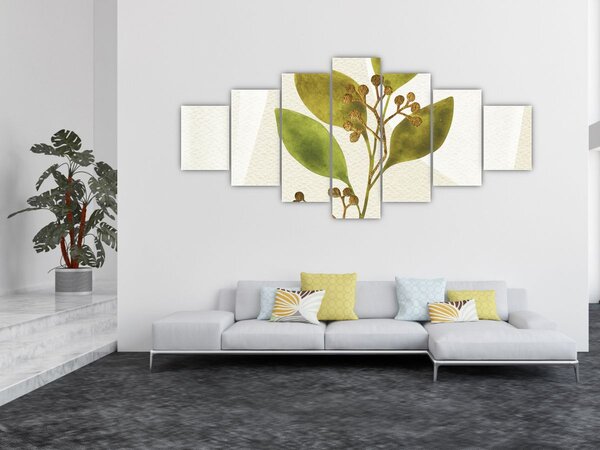 Obraz - Akvarelová větvička N⁰1 (210x100 cm)