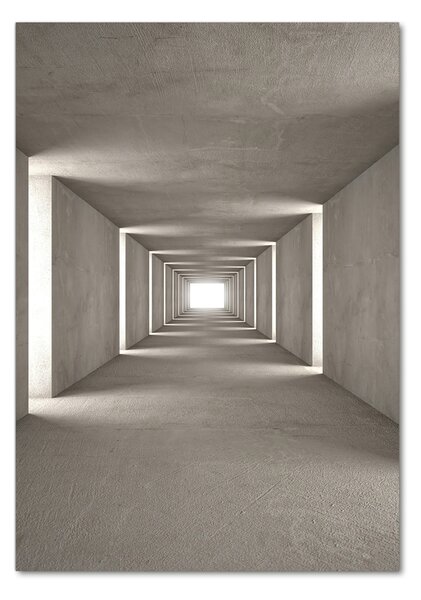 Vertikální Foto obraz fotografie na skle Betonový tunel osv-73368575